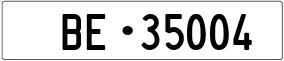 Trailer License Plate